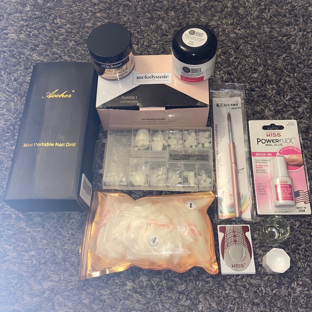 •Acrylic Nail Starter Kit Bundle•